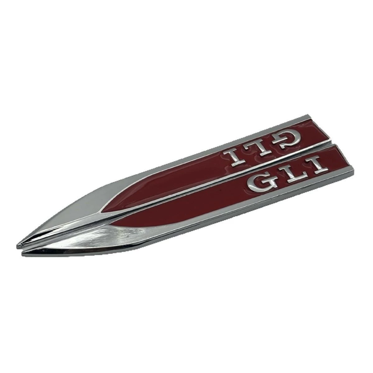 Metal Blade Shape Car Fender Side Emblem Badge for VW VOLKSWAGEN GLI Black Red Color Netby