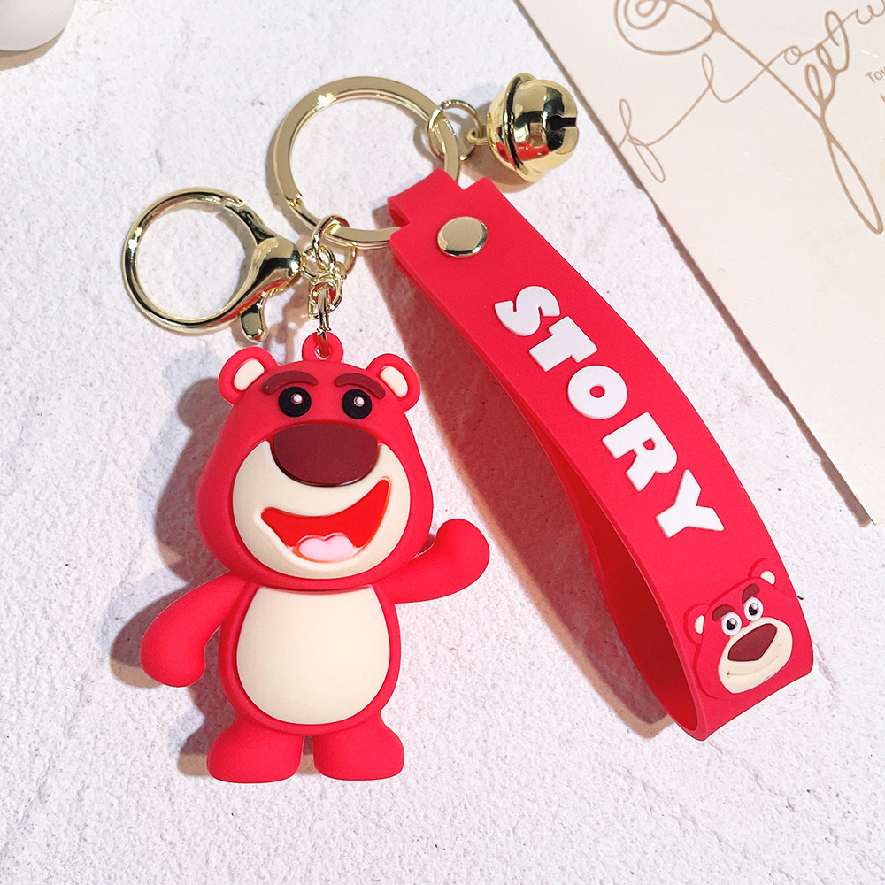 Animation Lotso Strawberry Bear Keychain Keyring Netby