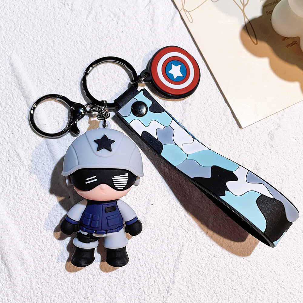 Animation Special Forces Super Hero Keychain Keyring Netby