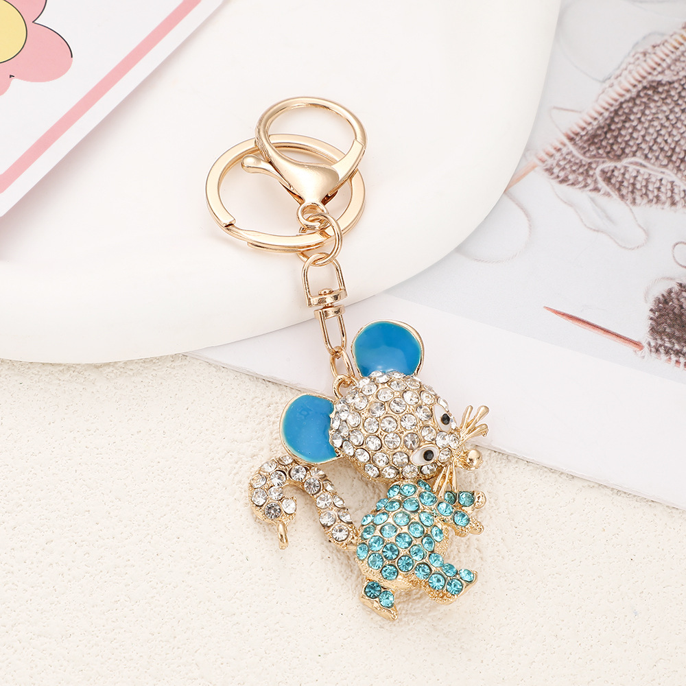 Rhinestone Mouse Keychain Keyring Netby