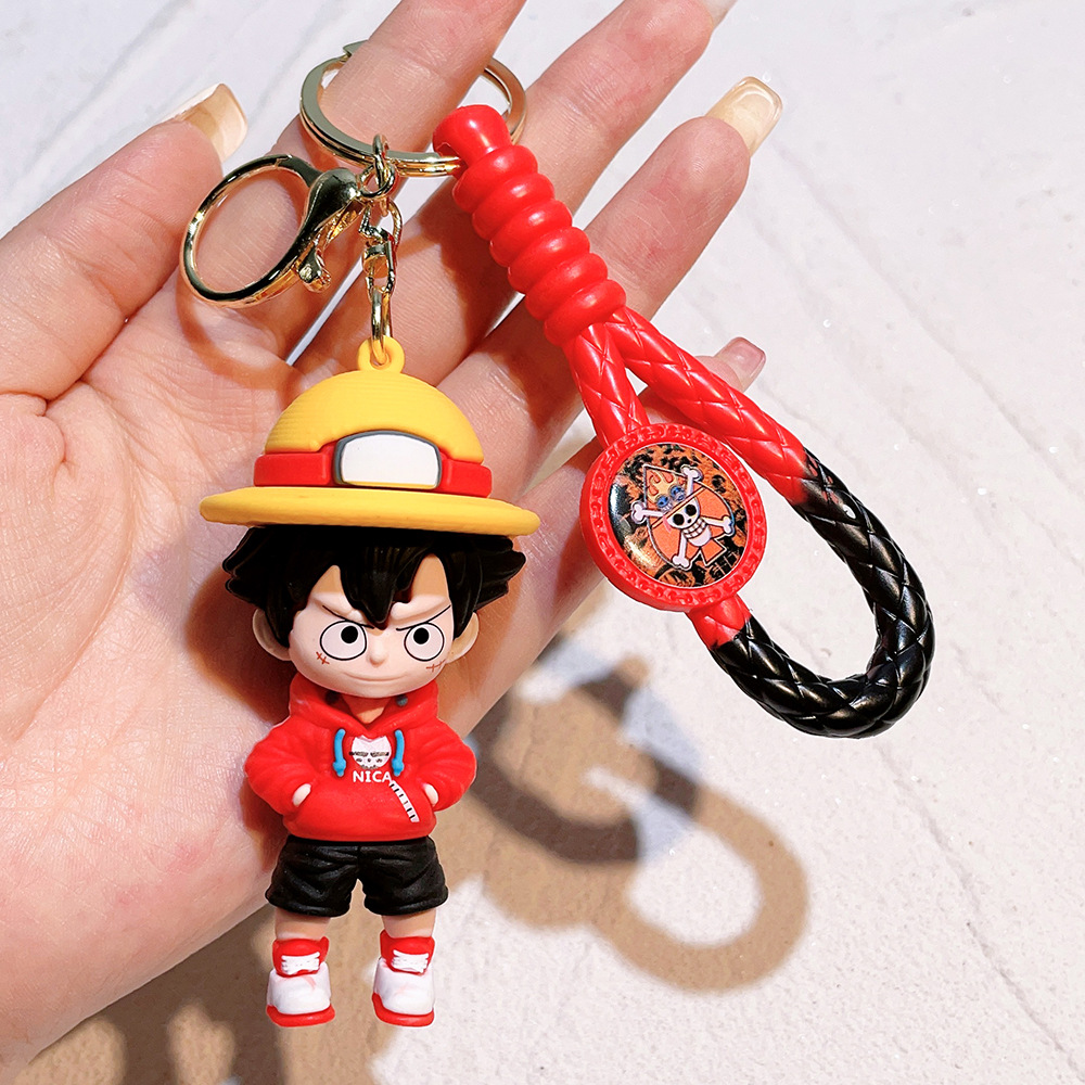 PVC Animation One Piece Keychain Keyring Netby