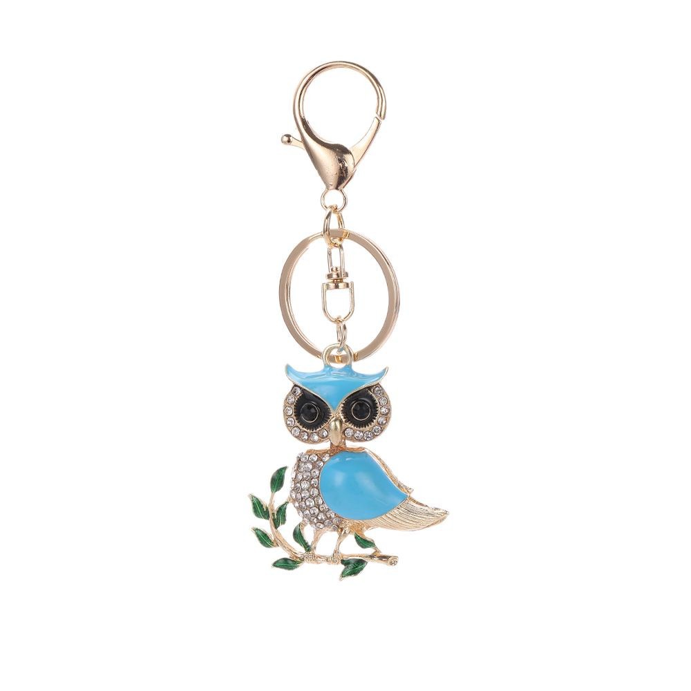 Rhinestone OWL Keychain Keyring Netby