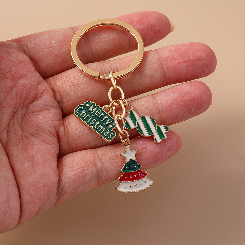 Moon Snowman Festival Christmas Keychain Keyring Netby