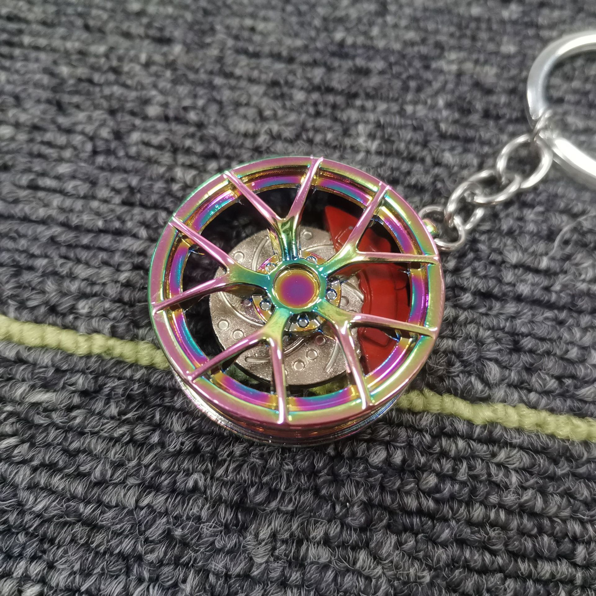 BBS Creative Metal Car Wheel Keychain Keyring Keyfob with Brake Netby