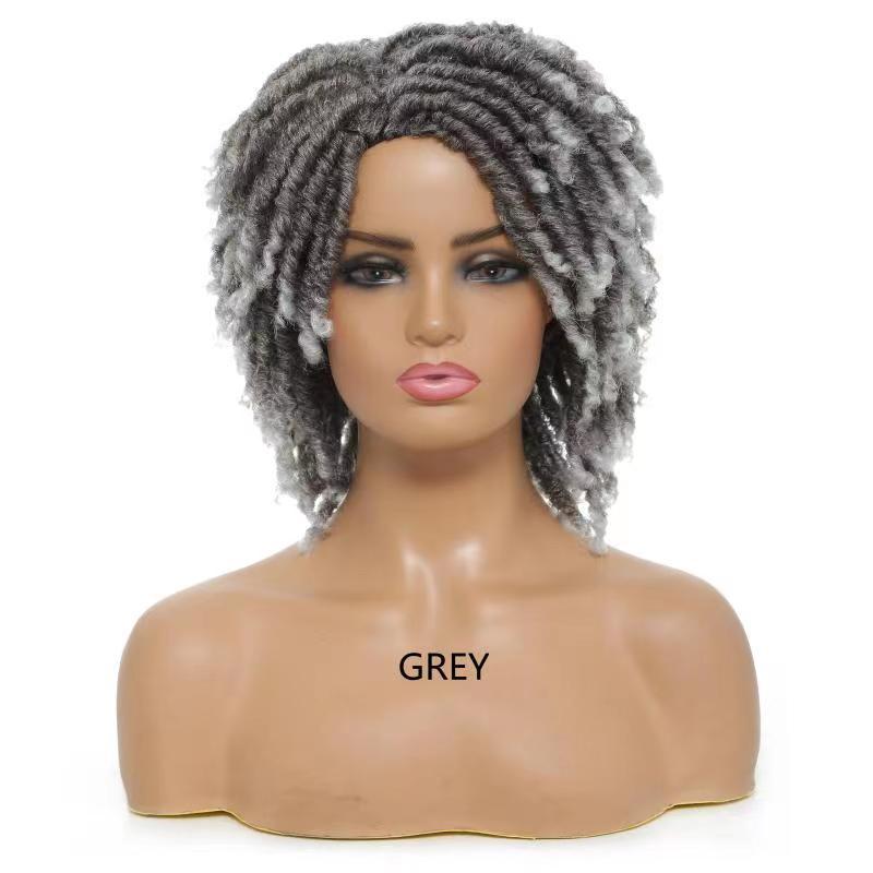 6 inches Short Synthetic Fiber Dreadlock Wig Netby