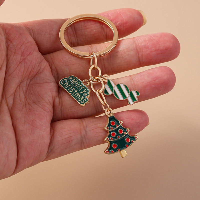 Moon Snowman Festival Christmas Keychain Keyring Netby