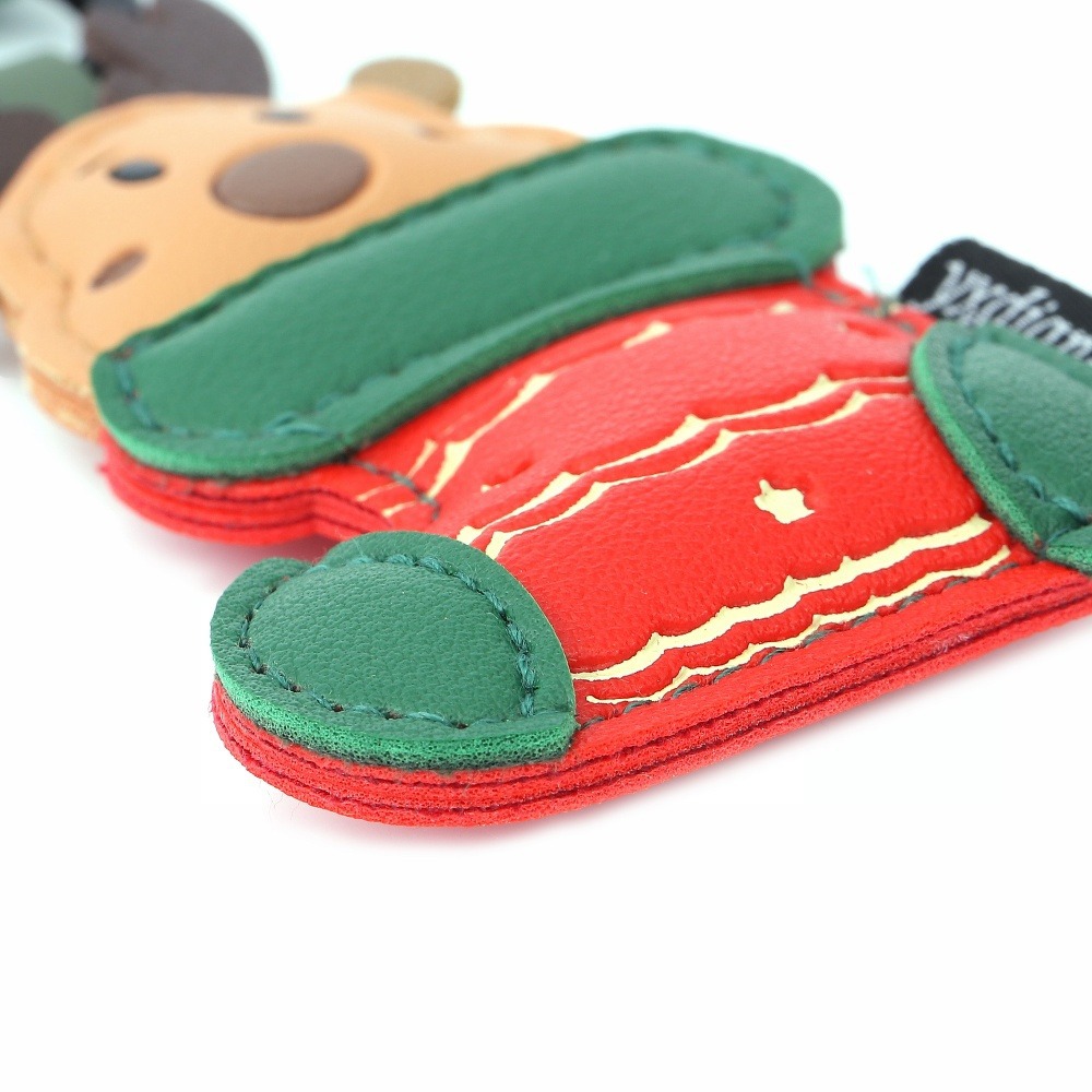 Leather Santa Claus Festival Christmas Keychain Keyring Netby