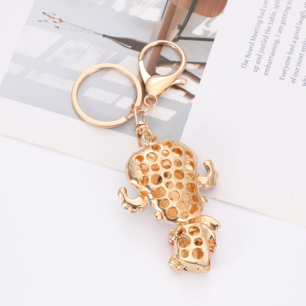 Rhinestone Chinese Opera Character Keychain Keyring Netby