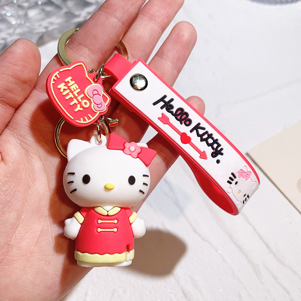 PVC Animation Hello Kitty Keychain Keyring Netby