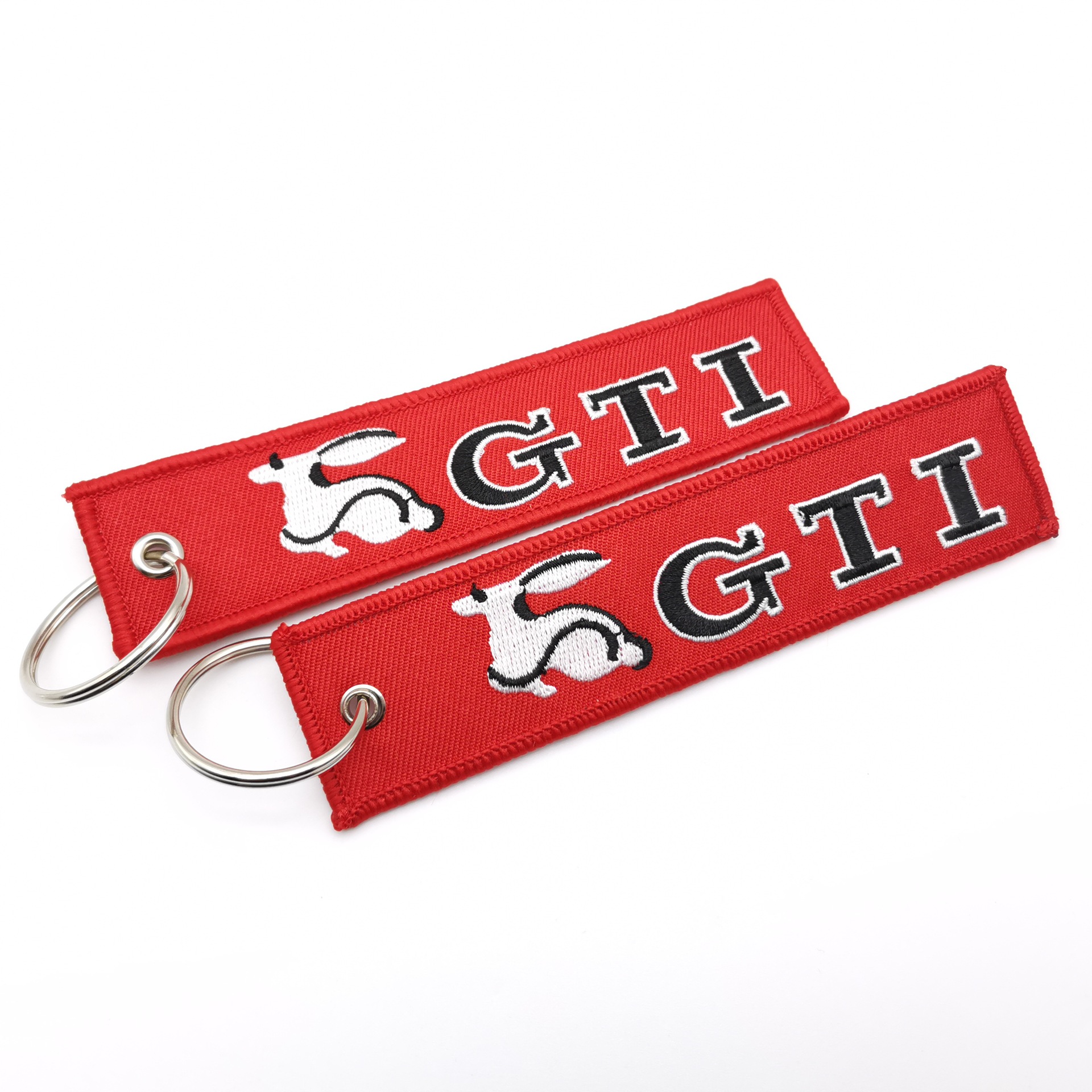 Car logo modified brand textile embroidery cloth key chain hanging TRD MUGEN
