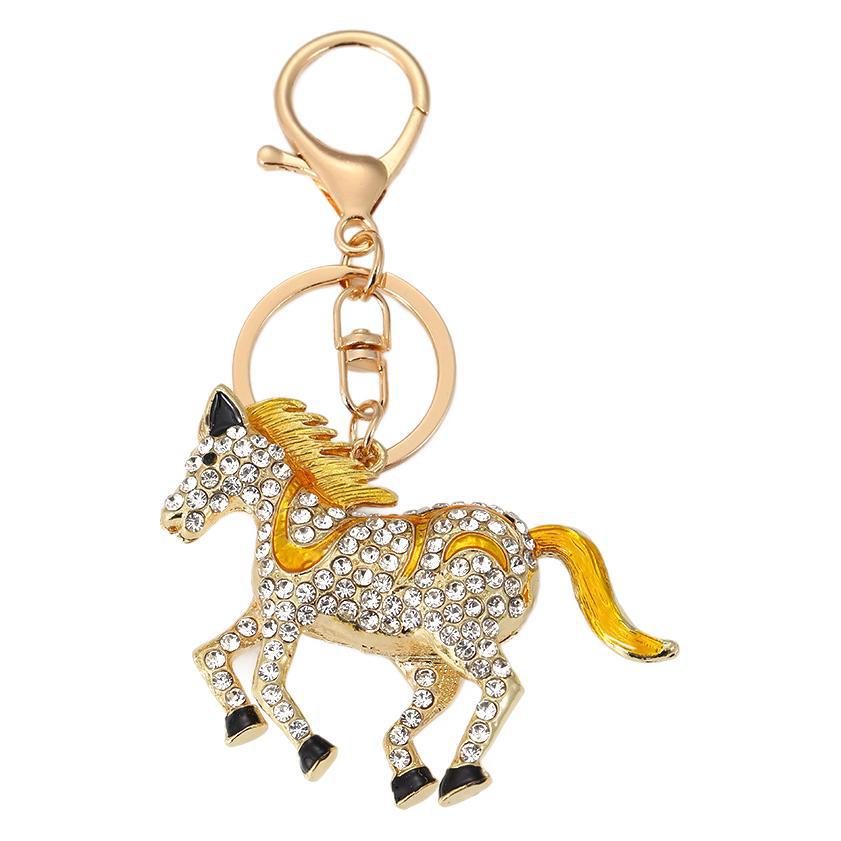 Rhinestone Horse Keychain Keyring Netby