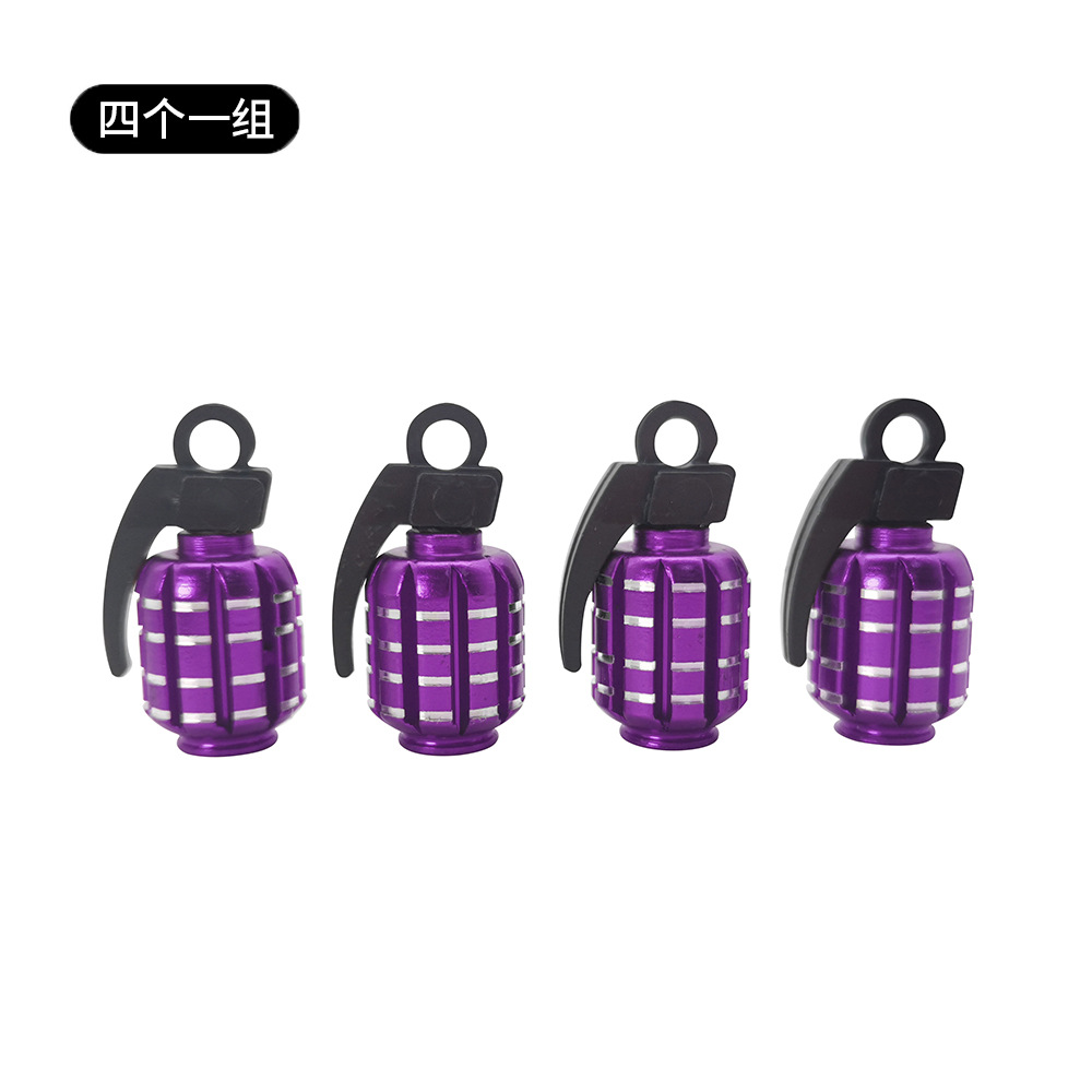 Metal Grenade Car Wheel Anti Dust Tire Valve Cap Netby