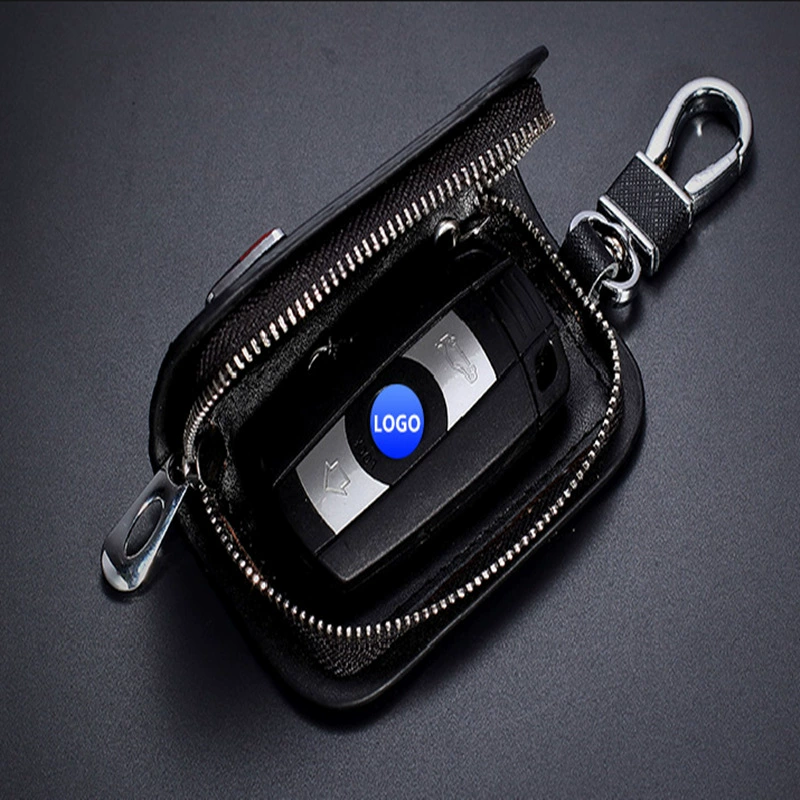 Black Pink Red Blue Brown Color Leather Car Remote Key Wallet for KIA AUDI BENZ BMW BUICK PORSCHE VW VOLVO JAGUAR CHEVROLET FORD Netby