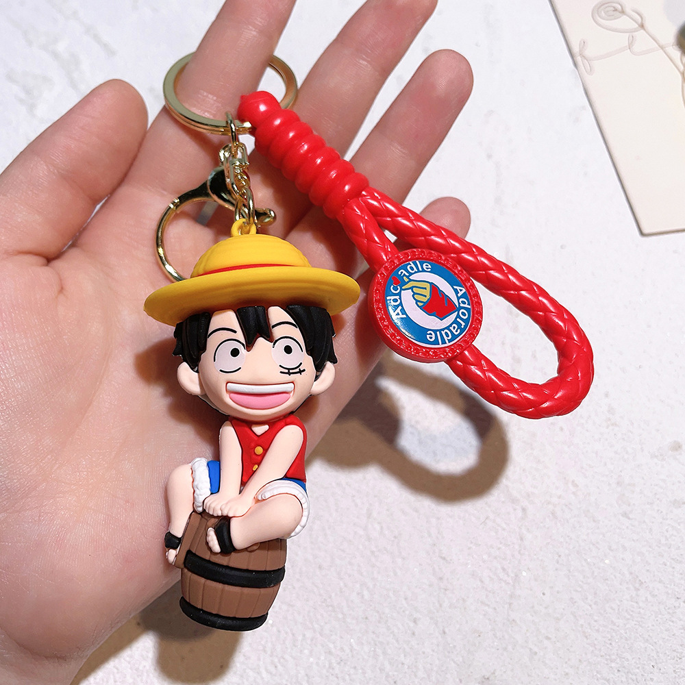 PVC Animation One Piece Keychain Keyring Netby