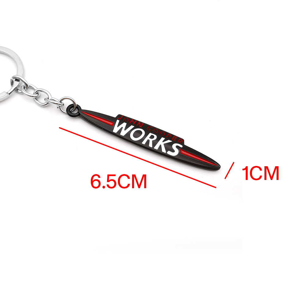 Metal JOHN MINI COOPER WORKS Car Keychain Keyring Keyfob Netby