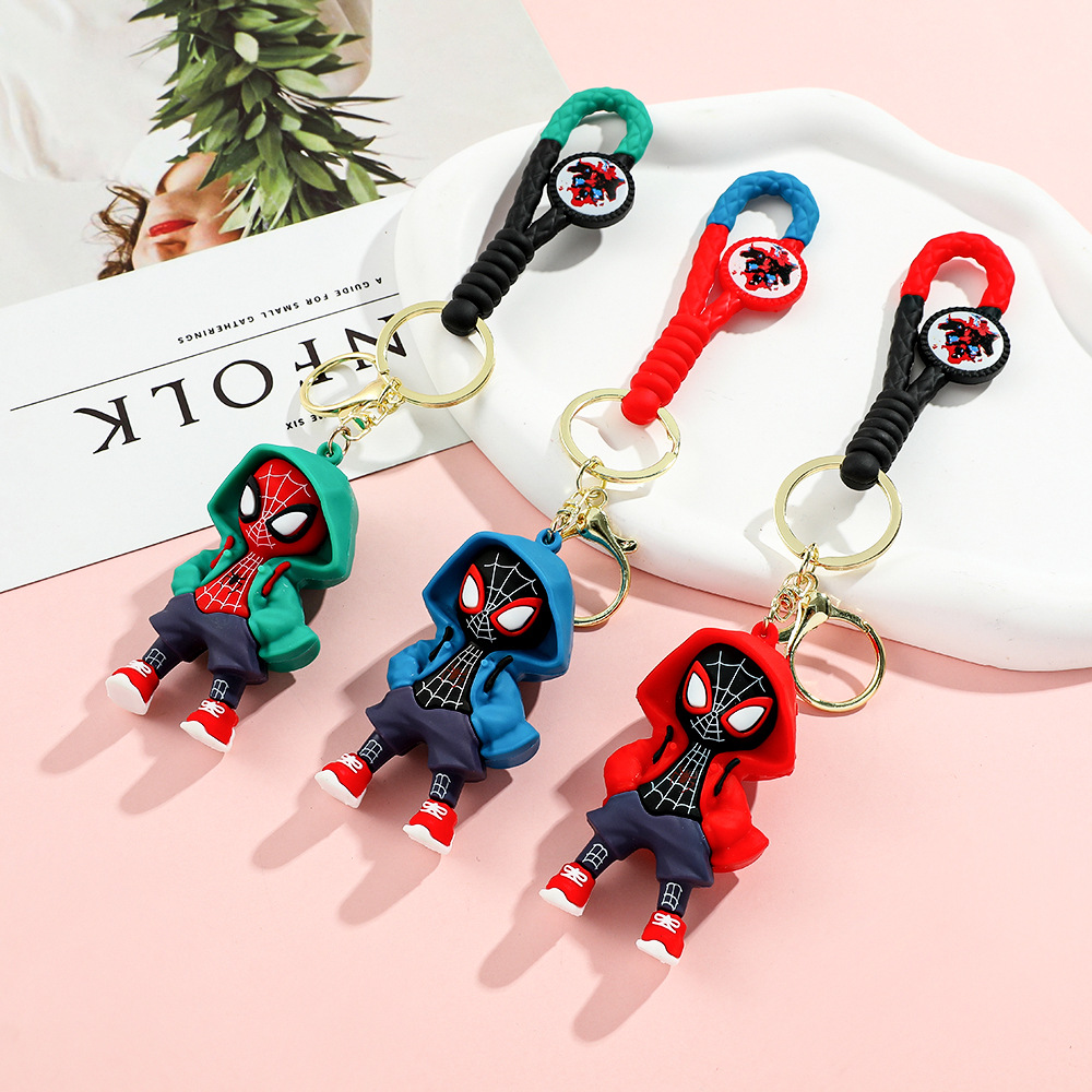 Hoodie Movie Avengers Spiderman Keychain Keyring Netby