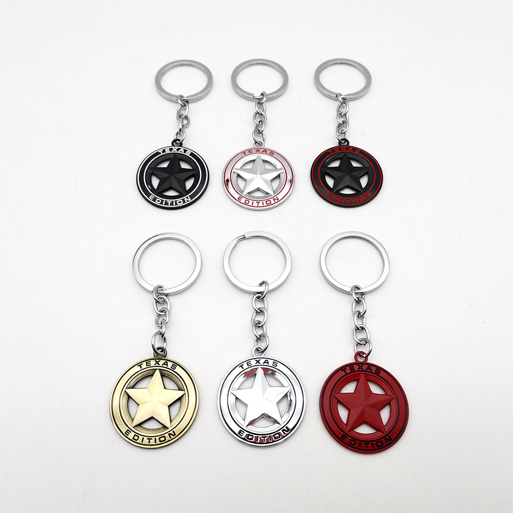 JEEP Pentagram TEXAS EDITION Car Keyring Keychain Keyfob Netby