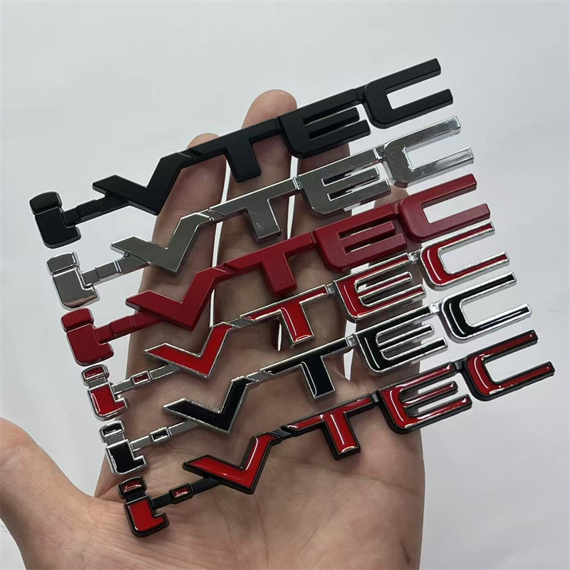 Metal Honda I-VTEC Car Emblem Badge for Civic Accord Odyssey Sprite Netby