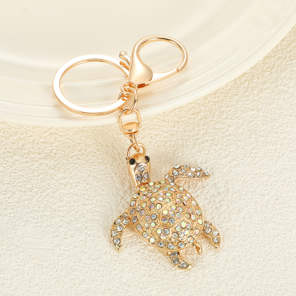 Cute Turtle Rhinestone Keychain Keyring Netby