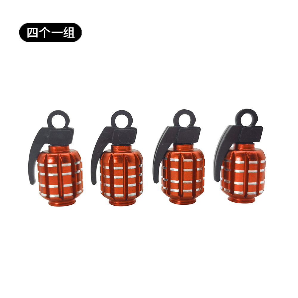 Metal Grenade Car Wheel Anti Dust Tire Valve Cap Netby