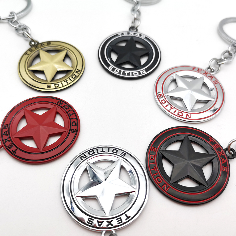 JEEP Pentagram TEXAS EDITION Car Keyring Keychain Keyfob Netby