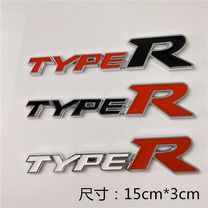 Metal TYPER TYPES Car Emblem Badge for Honda Netby