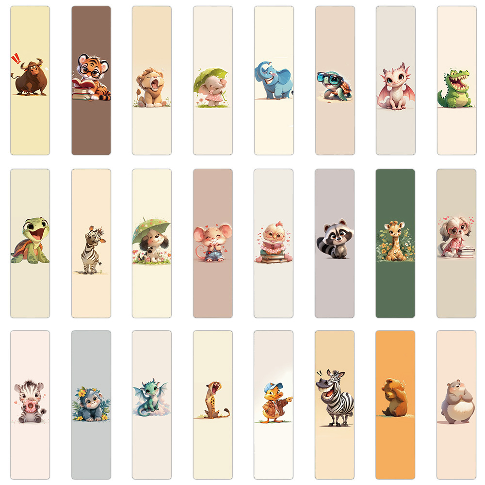 24pcs/pack Cute Creative Paper Bookmarks Netby