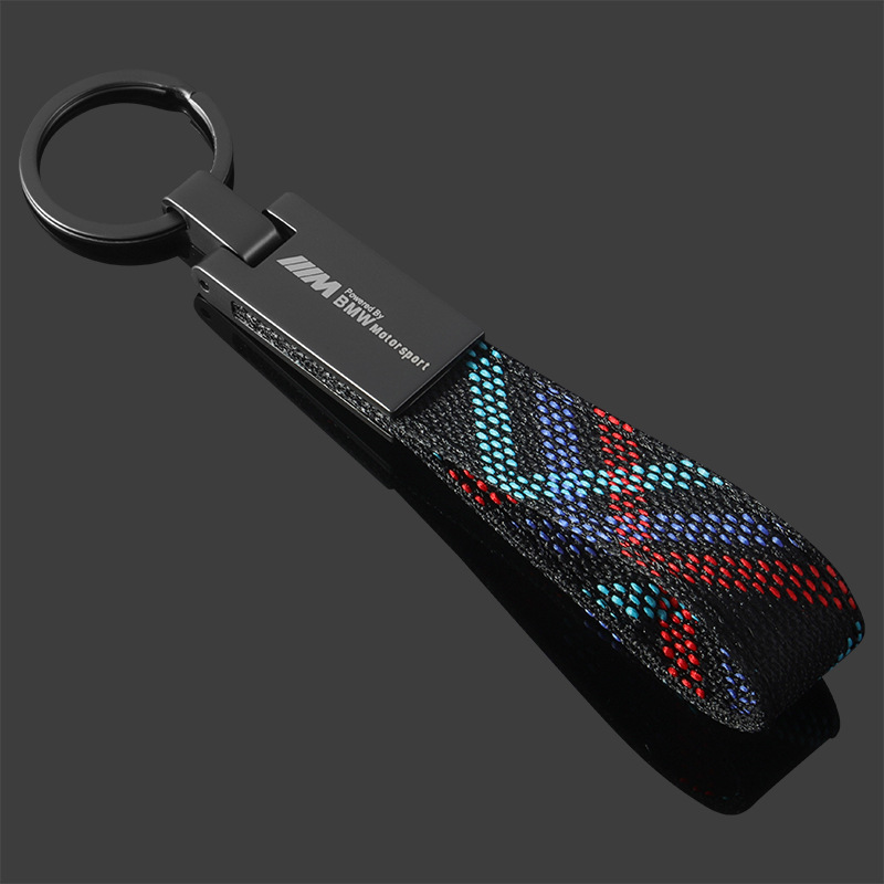 Camouflage 3 Strip Car Keychain Keyring Keyfob for BMW M Benz AMG Netby