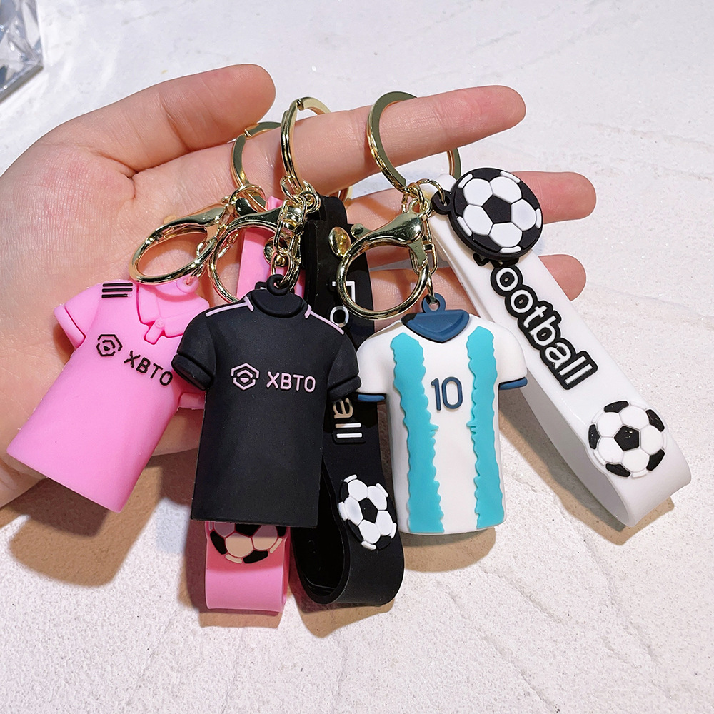 Sports Game Keychain Keyring for T-shirt Jersey of Soccer Football Star MBAPPE RONALDO NEYMAR JR DE BRUTNE MESSI Netby