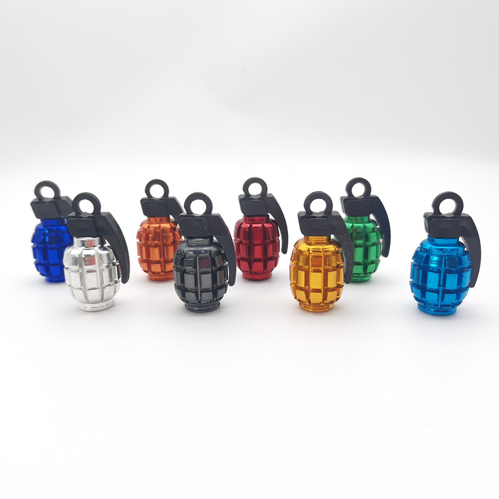 Metal Grenade Car Wheel Anti Dust Tire Valve Cap Netby