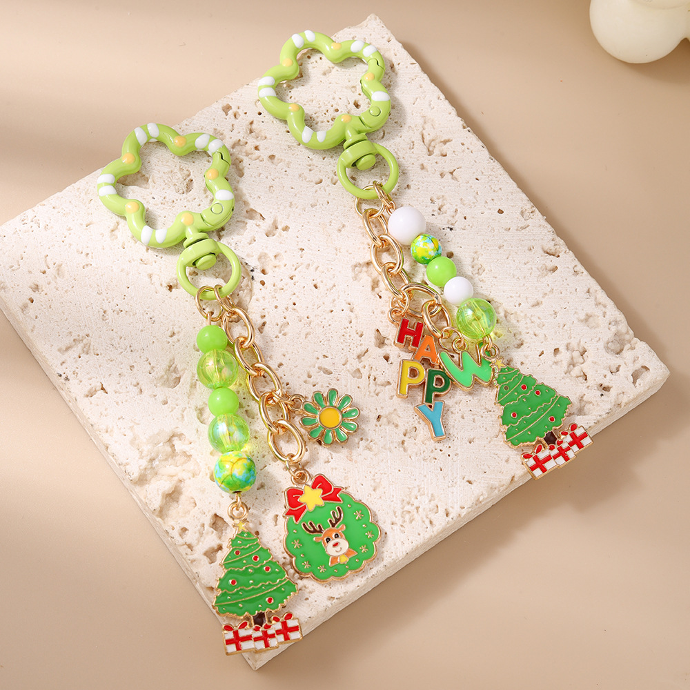 Flower Festival Christmas Keychain Keyring Netby