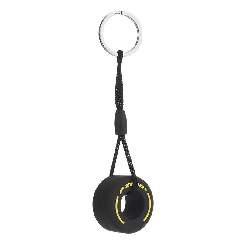 Rubber Pirelli ZERO Car Wheel Tire Keychain Keyring Netby