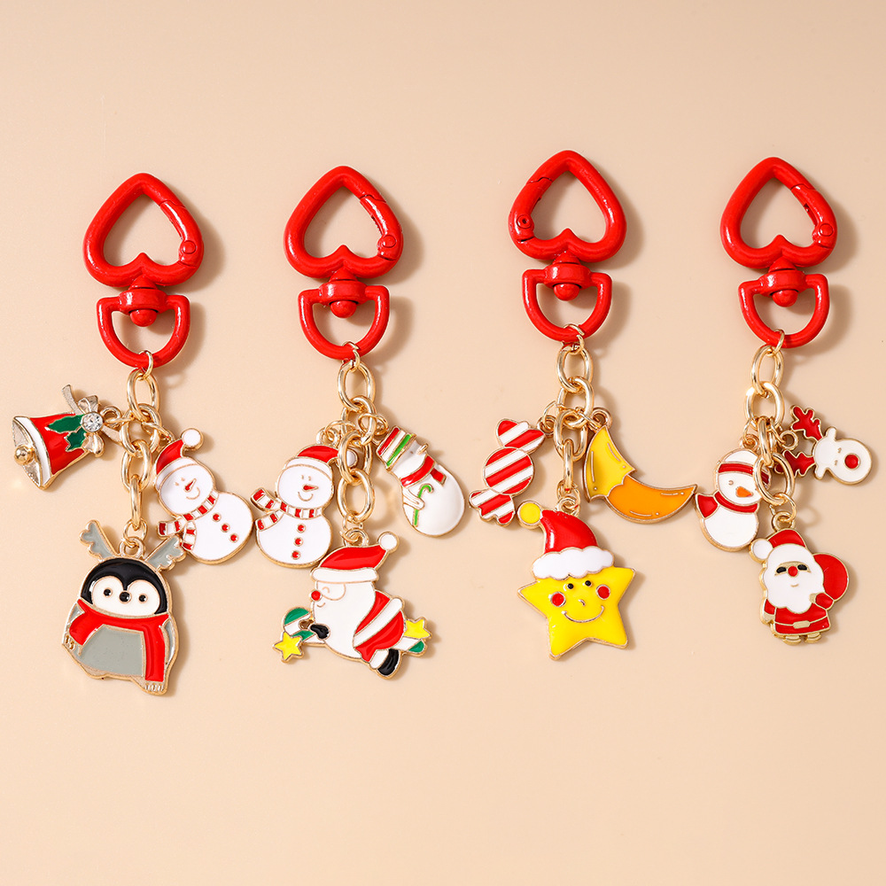 Penguin Festival Christmas Keychain Keyring Netby