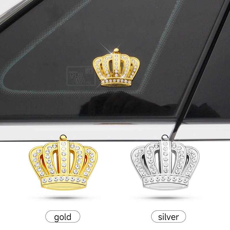 Metal Small Crown DAD Car Sticker Netby