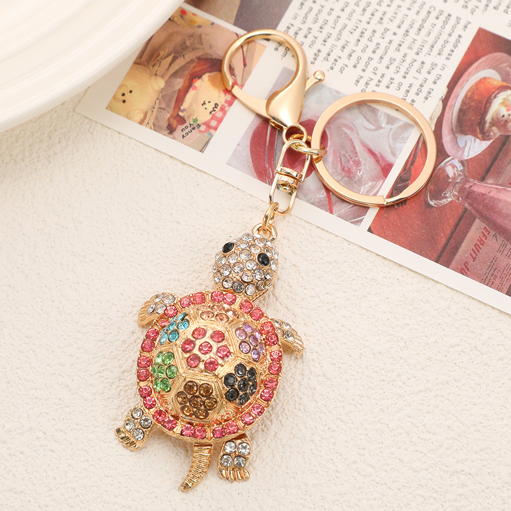 Turtle Rhinestone Keychain Keyring Netby