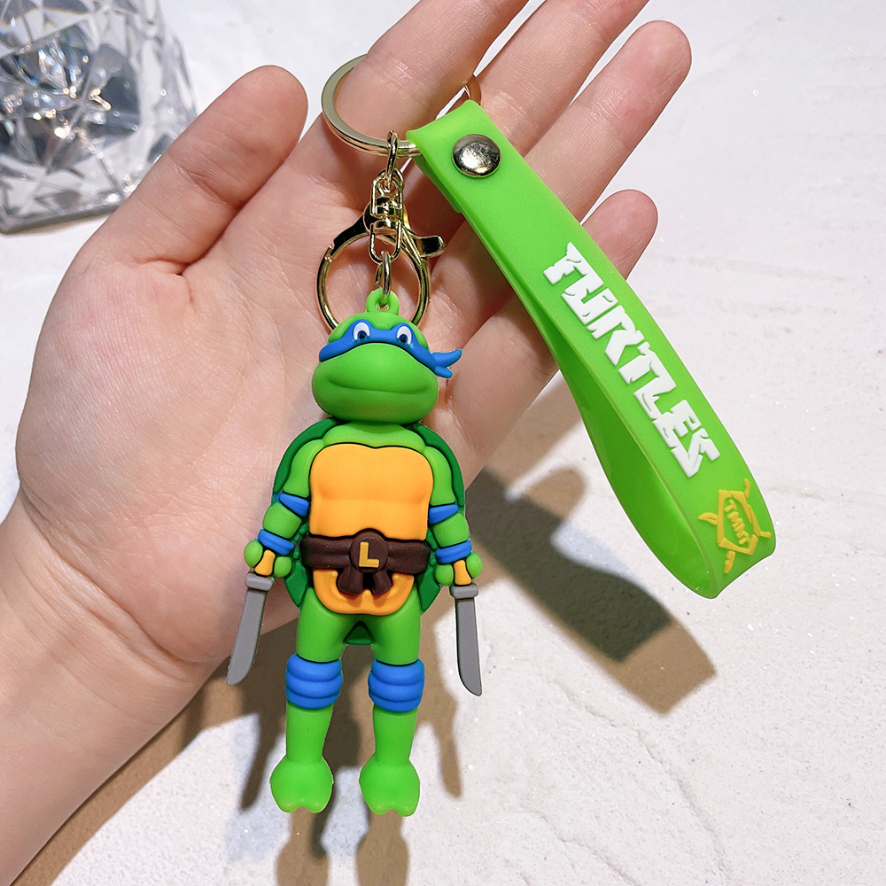 Rubber Animation Teenage Mutant Ninja Turtles Keychain Keyring Netby