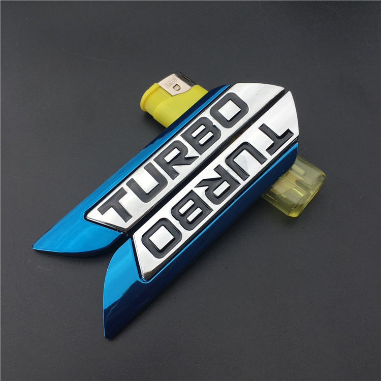Metal TURBO Car Sticker Netby