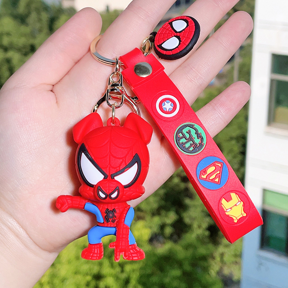 Movie Avengers Spiderman Keychain Keyring Netby