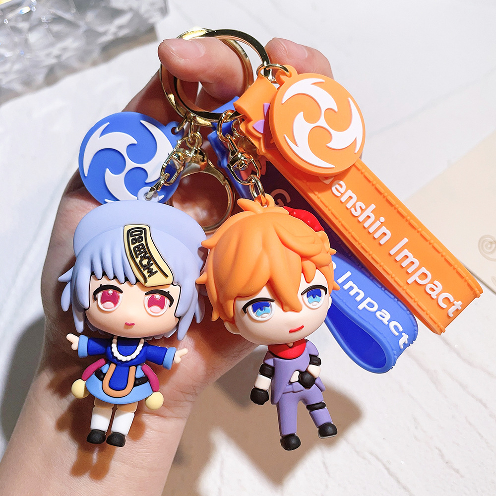 PVC Video Game GENSHIN IMPACT Keychain Keyring Netby