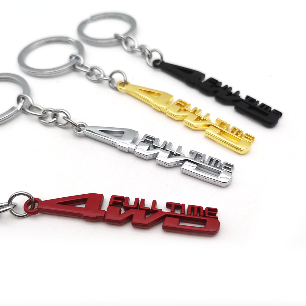 Metal TOYOTA 4WD Full Time Car Keychain Keyring Keyfob Netby