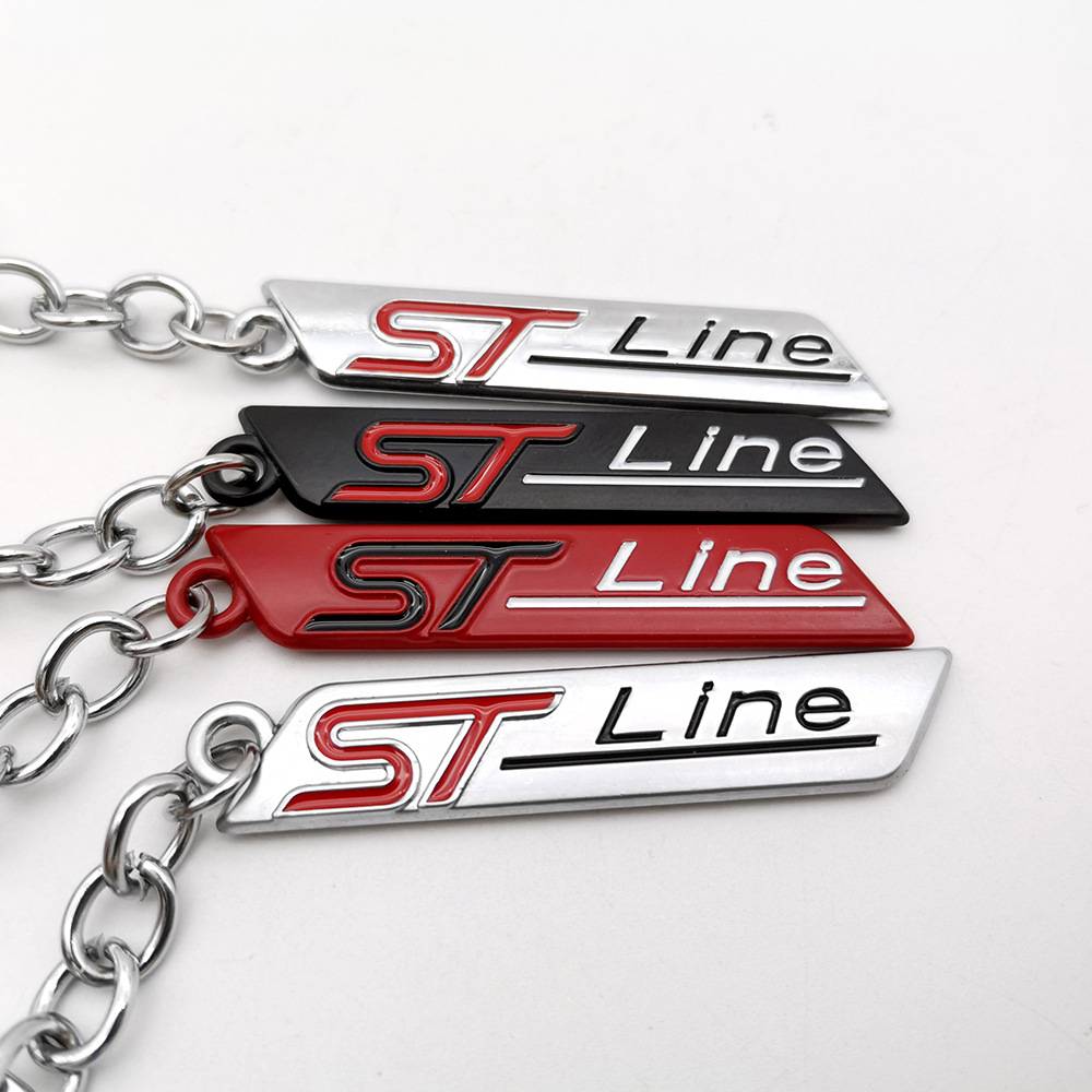Metal Ford Mondeo Focus ST Line Car Keychain Keyring Keyfob Netby