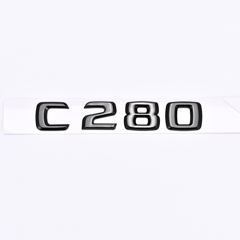 ABS Plastic Car Sticker for Mercedes Benz logo C180 C200 C230 C260 C280 C300 Netby