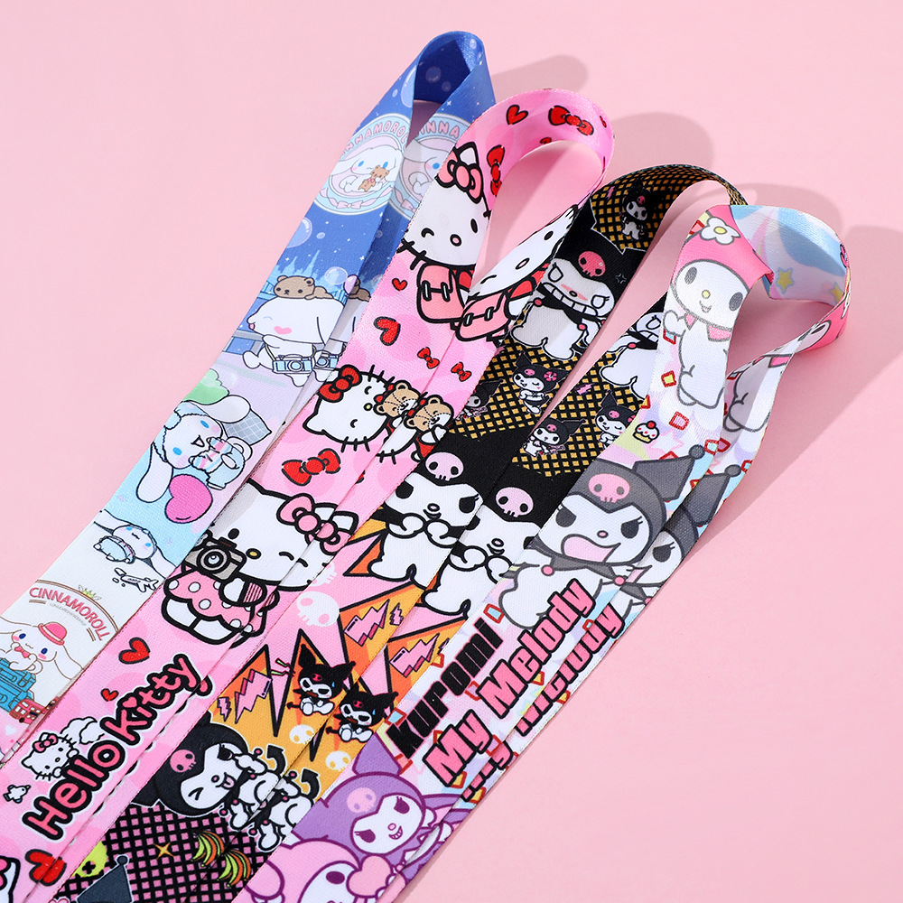 Animation Hello Kitty My Melody Keychain Keyring Lanyard Netby