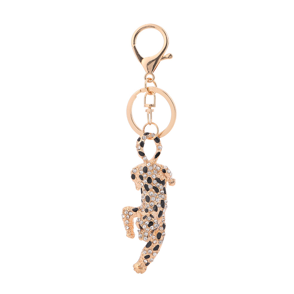Rhinestone Leopard Keychain Keyring Netby