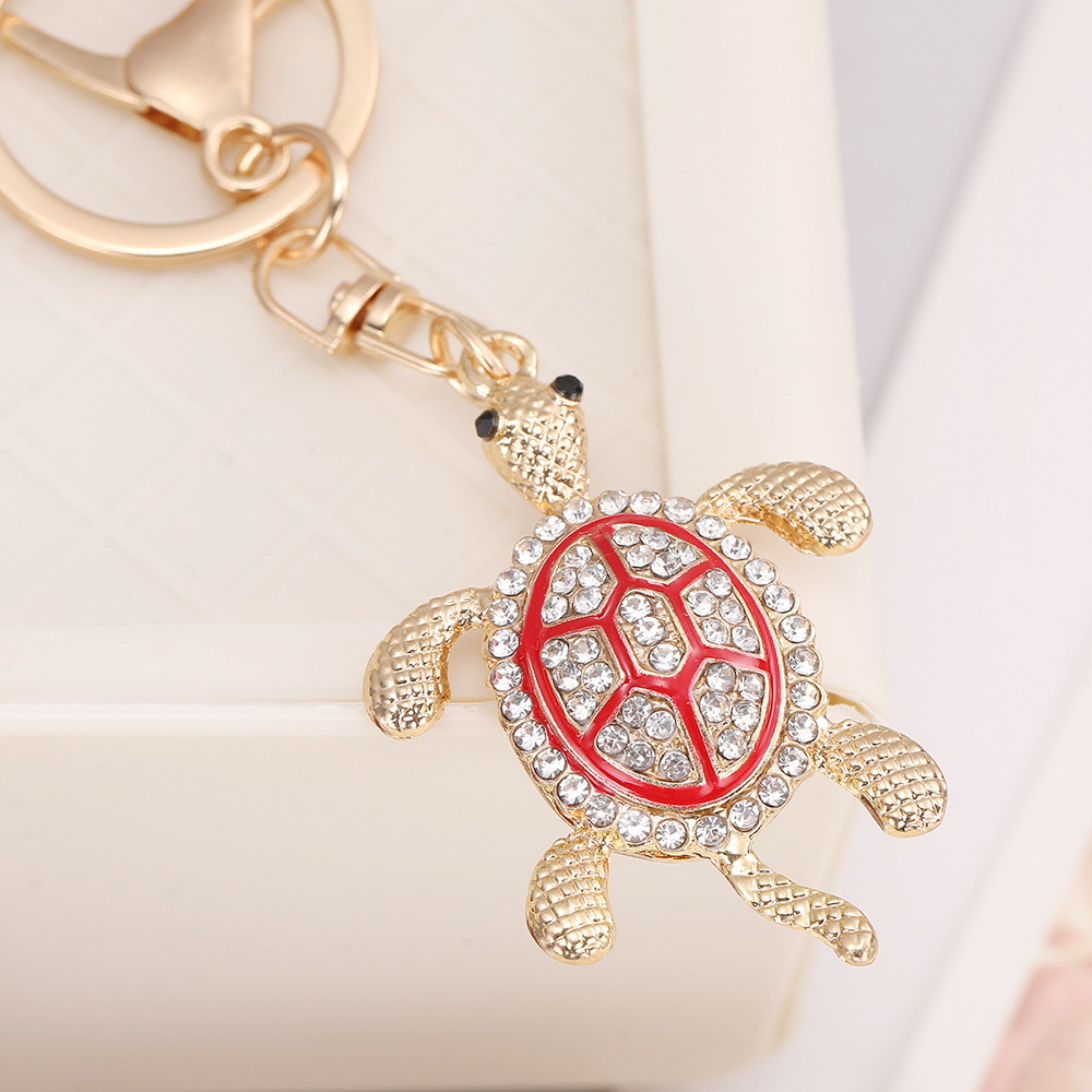 Rhinestone Tortoise Keychain Keyring Netby