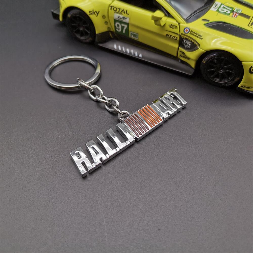 MITSUBISHI RALLIART Eagle Buckle Cloth Car Keychain Keyring Keyfob Wrist Strap Netby