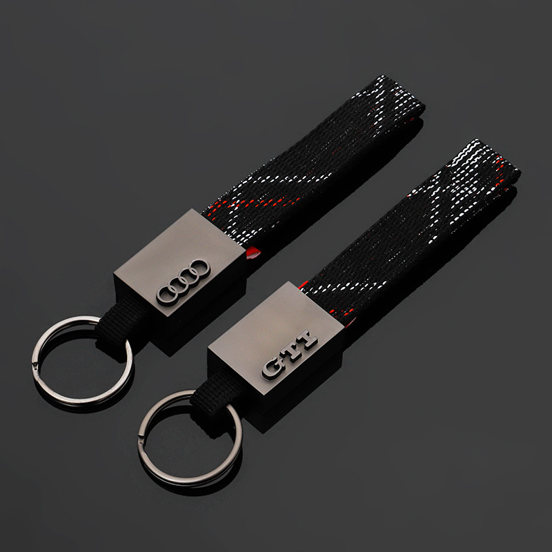 Kintting Car Logo Keychain Keyring Keyfob for Audi VW Volkswagen GTI Netby