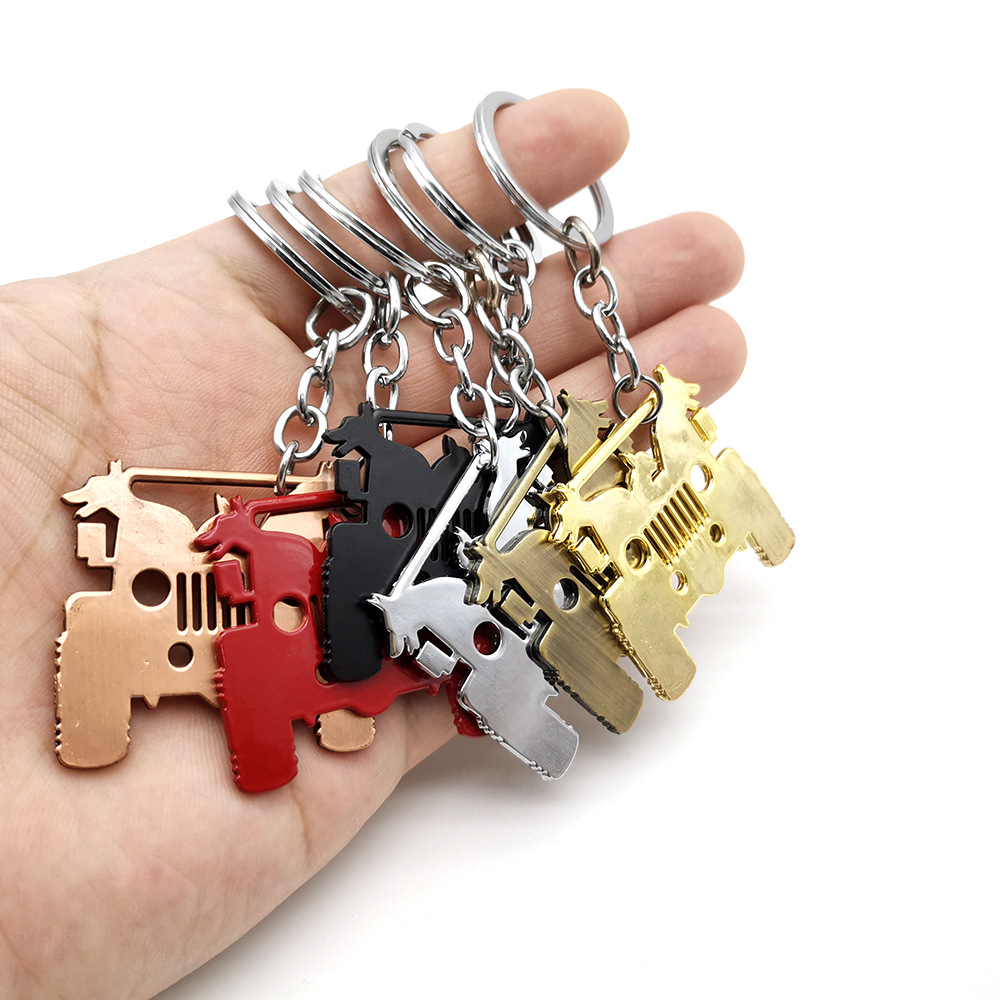 Metal Jeep Wrangler Keychain Keyring Keyfob Netby