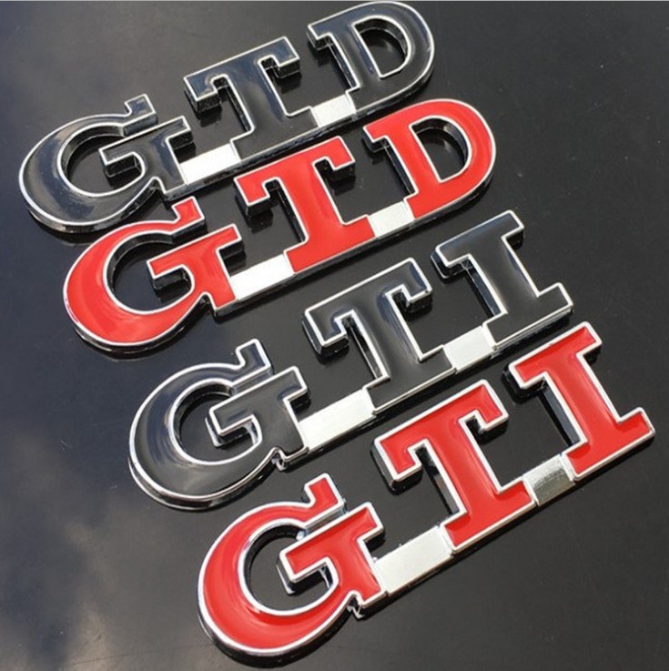 Metal GTI GTI Car Emblem Badge for VW VOLKSWAGEN Grille Netby