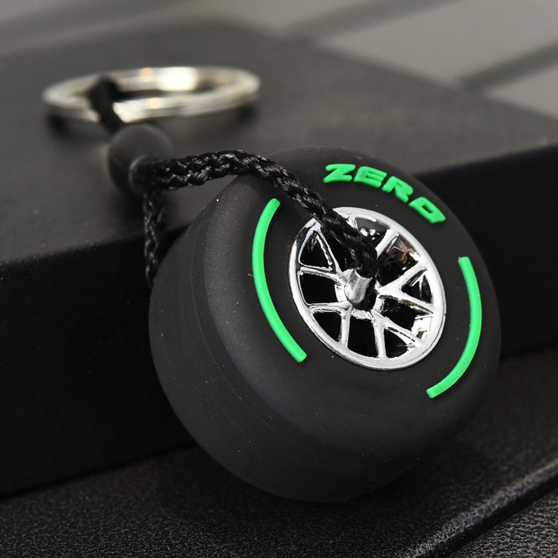 Rubber ZERO Firelli Car Wheel Tire Keychain Keyring Netby